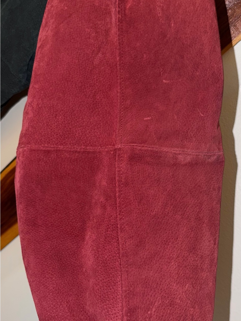 Vintage Essex Arkansas Razorbacks Suede Bomber Jacket XXL - Picture 10 of 11